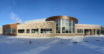 Exterior photo of the new Mistassiniy School